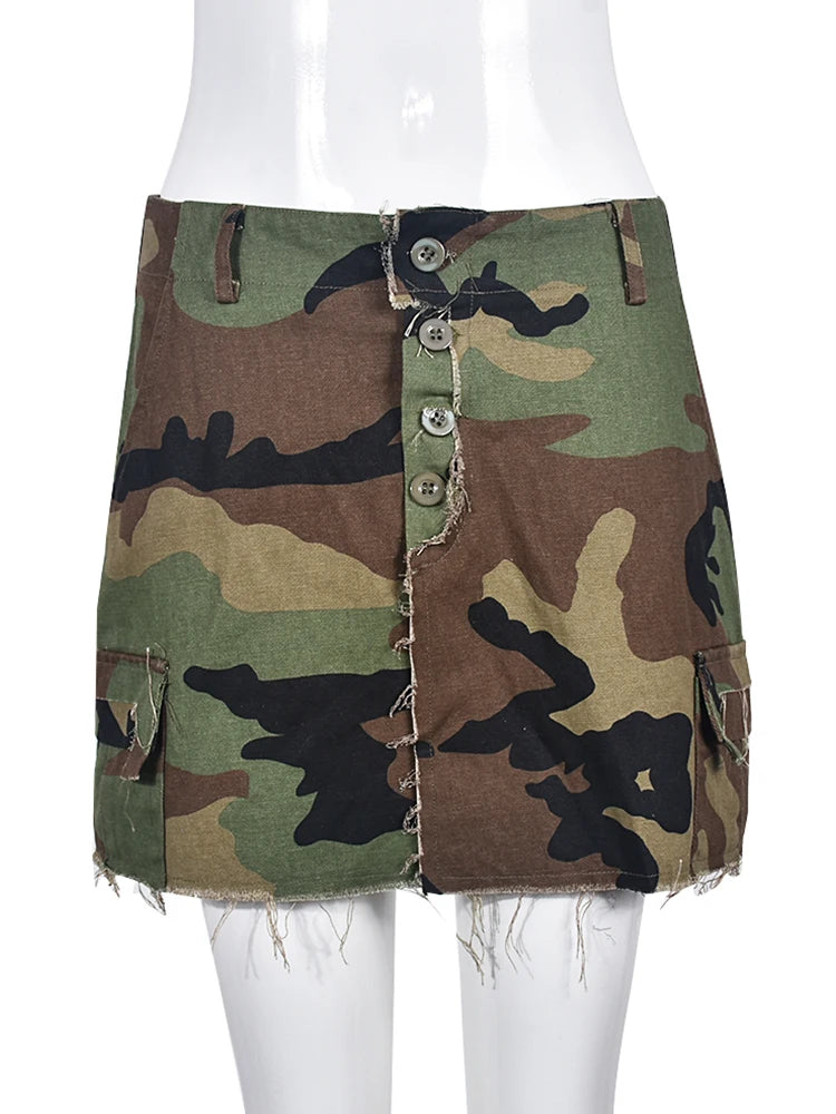 Carella Camouflage Mini Skirt