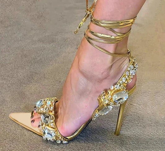 Diamond Treasure Strappy Heels