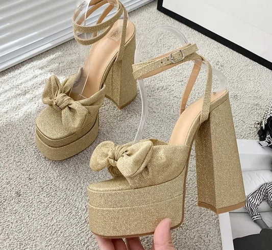 Cute As A Bow Strappy Heels