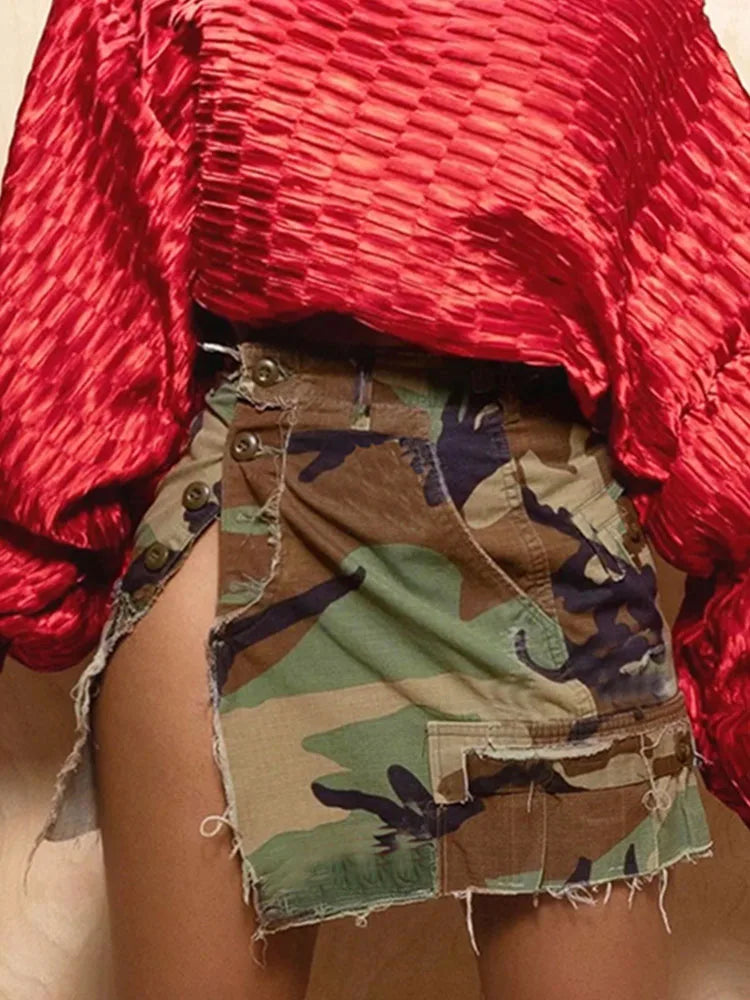 Carella Camouflage Mini Skirt